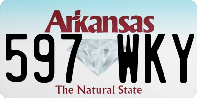 AR license plate 597WKY