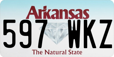 AR license plate 597WKZ