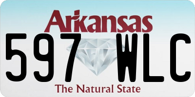 AR license plate 597WLC
