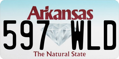 AR license plate 597WLD