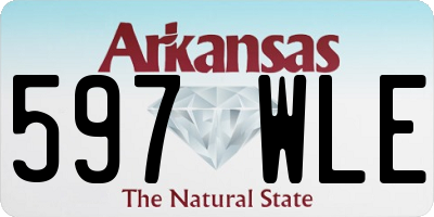 AR license plate 597WLE