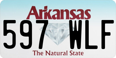 AR license plate 597WLF