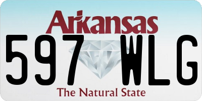 AR license plate 597WLG