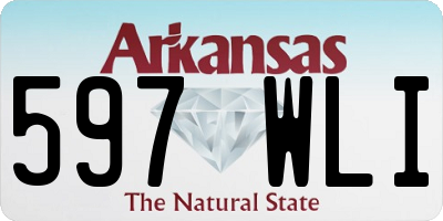 AR license plate 597WLI