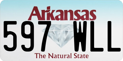 AR license plate 597WLL
