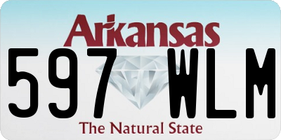 AR license plate 597WLM