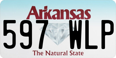 AR license plate 597WLP