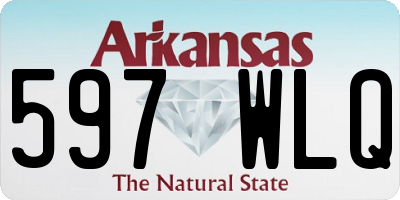 AR license plate 597WLQ