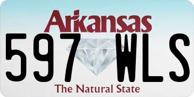 AR license plate 597WLS