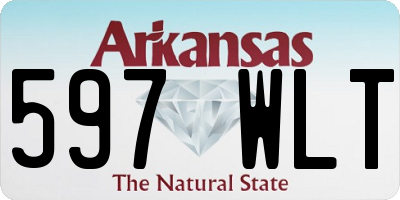 AR license plate 597WLT