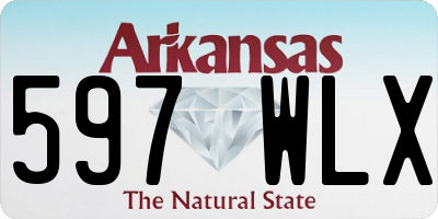 AR license plate 597WLX