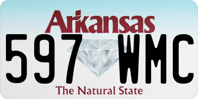 AR license plate 597WMC