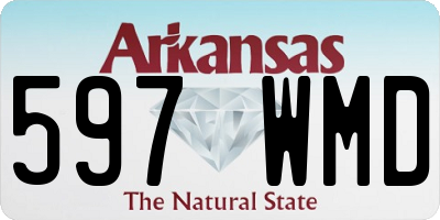 AR license plate 597WMD