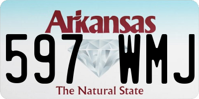 AR license plate 597WMJ