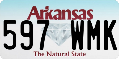 AR license plate 597WMK