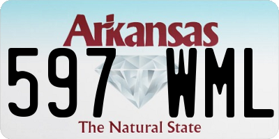 AR license plate 597WML