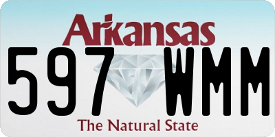 AR license plate 597WMM