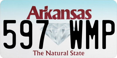 AR license plate 597WMP