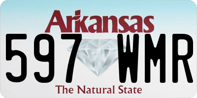 AR license plate 597WMR