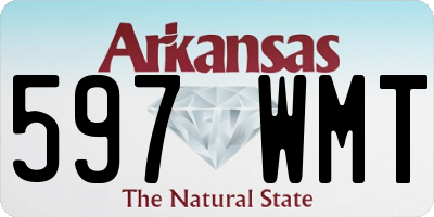 AR license plate 597WMT