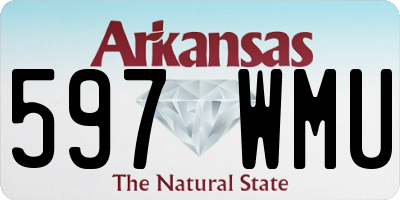 AR license plate 597WMU