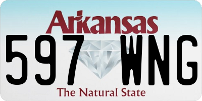 AR license plate 597WNG