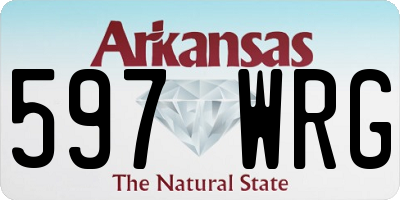 AR license plate 597WRG