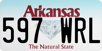 AR license plate 597WRL