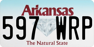 AR license plate 597WRP