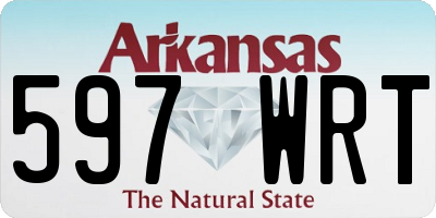 AR license plate 597WRT