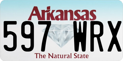 AR license plate 597WRX