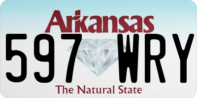AR license plate 597WRY