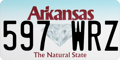 AR license plate 597WRZ