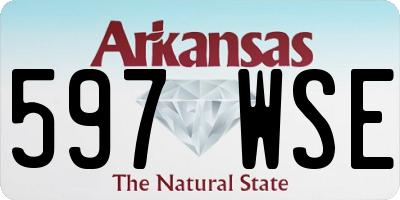 AR license plate 597WSE