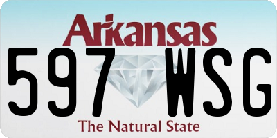AR license plate 597WSG