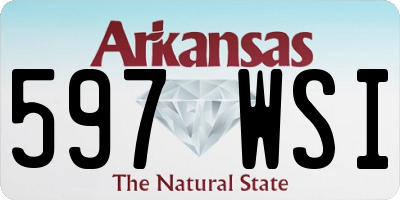 AR license plate 597WSI