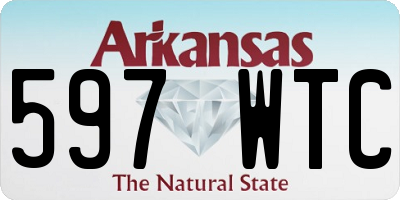 AR license plate 597WTC