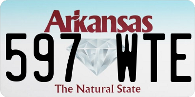 AR license plate 597WTE