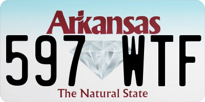 AR license plate 597WTF