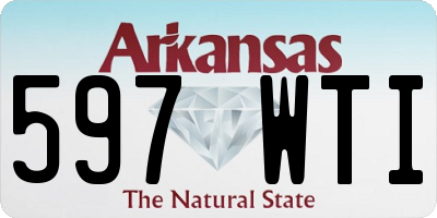 AR license plate 597WTI