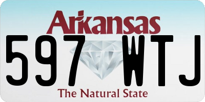 AR license plate 597WTJ