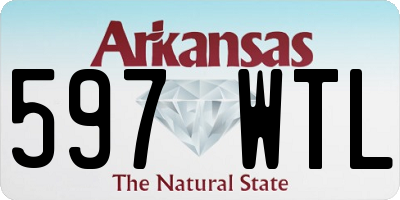 AR license plate 597WTL