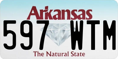 AR license plate 597WTM