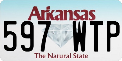 AR license plate 597WTP