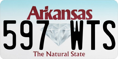 AR license plate 597WTS