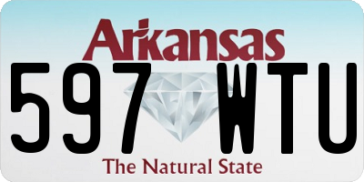 AR license plate 597WTU