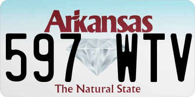 AR license plate 597WTV