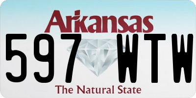 AR license plate 597WTW