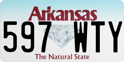 AR license plate 597WTY