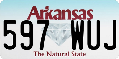 AR license plate 597WUJ